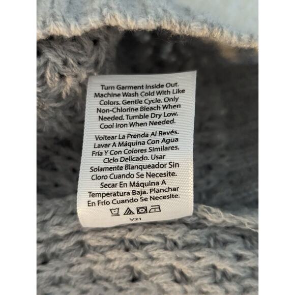 Time and Tru Womens XXL 20 Gray Sweater Classic Winter Cable Knit - Picture 8 of 10